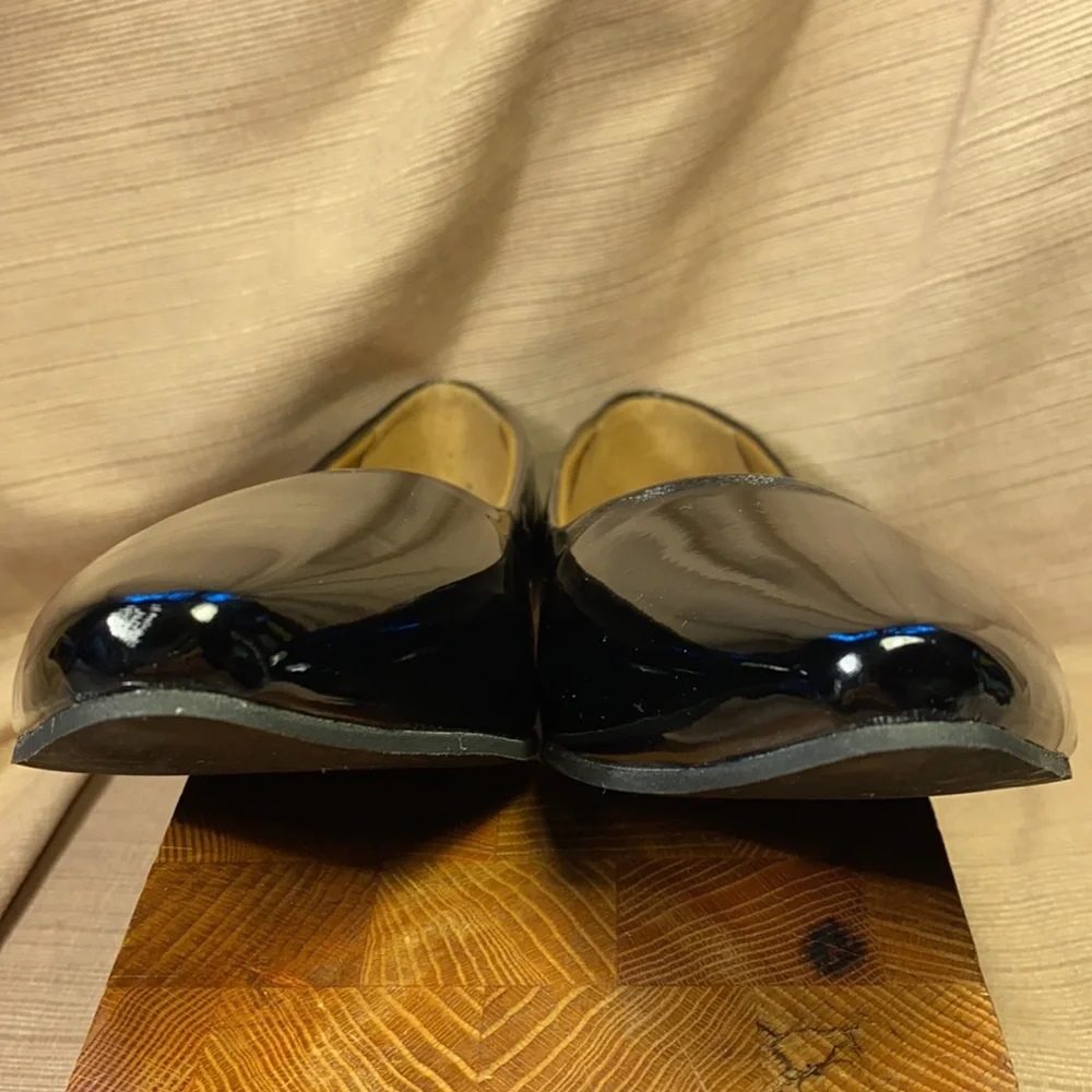 NWOT Ahimsa point toe cork footbed flats 2